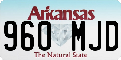 AR license plate 960MJD