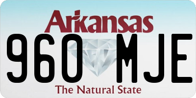 AR license plate 960MJE