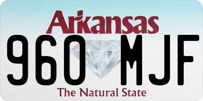 AR license plate 960MJF