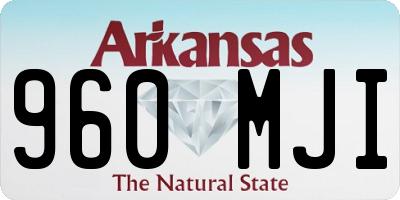 AR license plate 960MJI