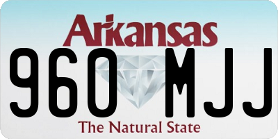 AR license plate 960MJJ