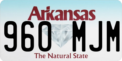 AR license plate 960MJM