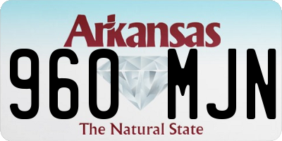 AR license plate 960MJN