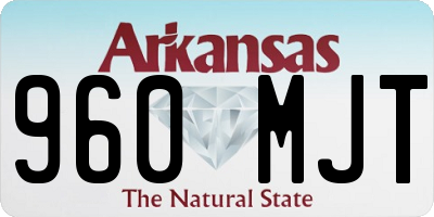 AR license plate 960MJT