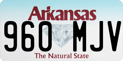 AR license plate 960MJV