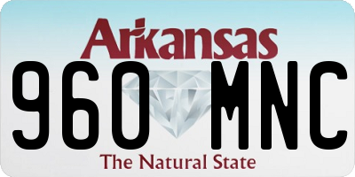AR license plate 960MNC