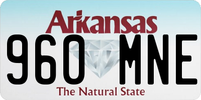 AR license plate 960MNE
