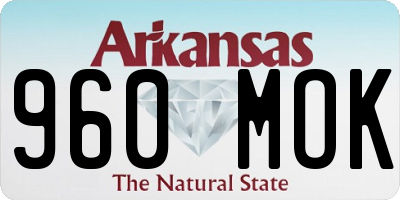 AR license plate 960MOK