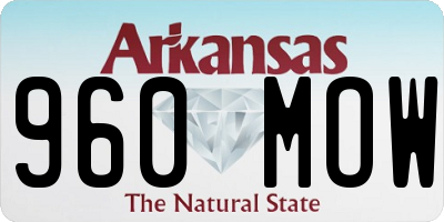 AR license plate 960MOW