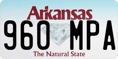 AR license plate 960MPA
