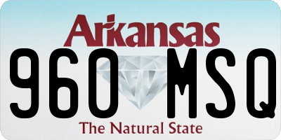 AR license plate 960MSQ