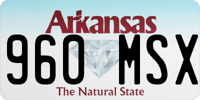 AR license plate 960MSX