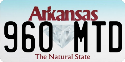 AR license plate 960MTD
