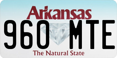 AR license plate 960MTE