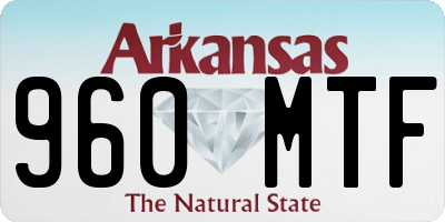 AR license plate 960MTF