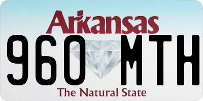 AR license plate 960MTH