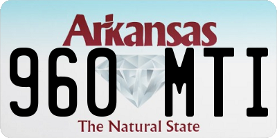 AR license plate 960MTI