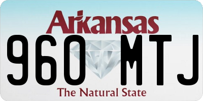 AR license plate 960MTJ