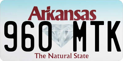 AR license plate 960MTK