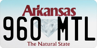 AR license plate 960MTL