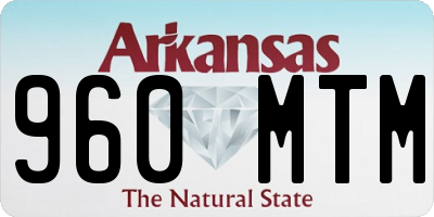 AR license plate 960MTM