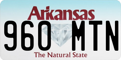 AR license plate 960MTN