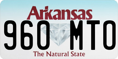 AR license plate 960MTO
