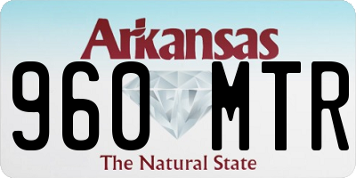 AR license plate 960MTR