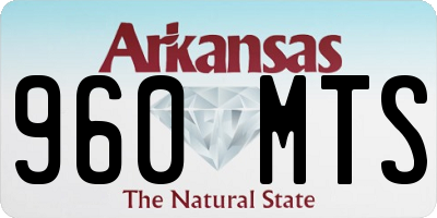 AR license plate 960MTS