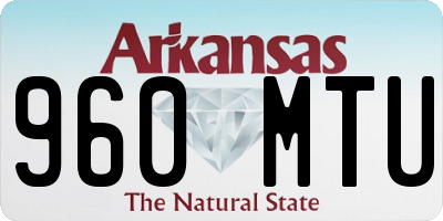 AR license plate 960MTU