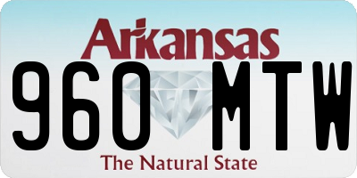 AR license plate 960MTW
