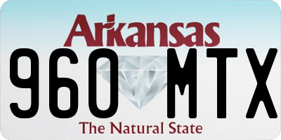 AR license plate 960MTX