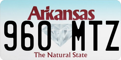 AR license plate 960MTZ