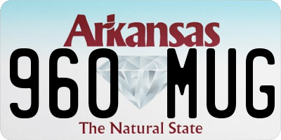 AR license plate 960MUG