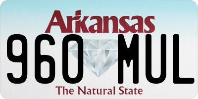 AR license plate 960MUL