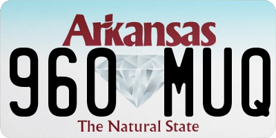 AR license plate 960MUQ