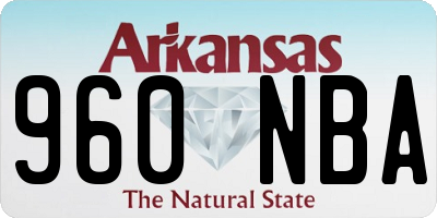 AR license plate 960NBA