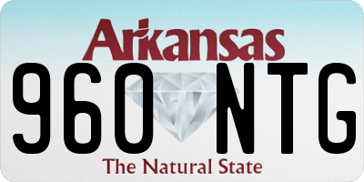 AR license plate 960NTG