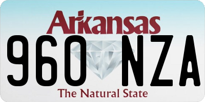 AR license plate 960NZA