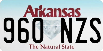 AR license plate 960NZS