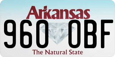 AR license plate 960OBF