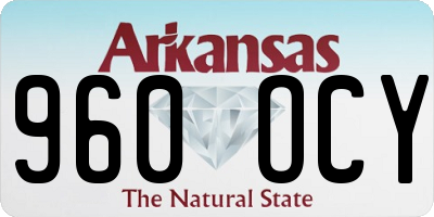 AR license plate 960OCY