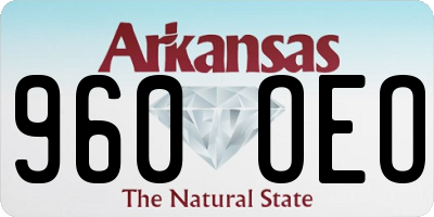 AR license plate 960OEO