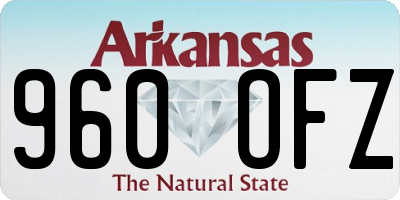AR license plate 960OFZ