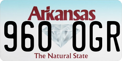 AR license plate 960OGR