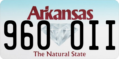 AR license plate 960OII