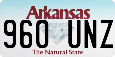 AR license plate 960UNZ