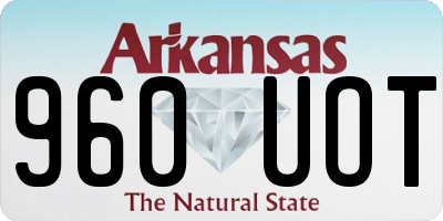 AR license plate 960UOT