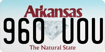 AR license plate 960UOU