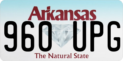 AR license plate 960UPG